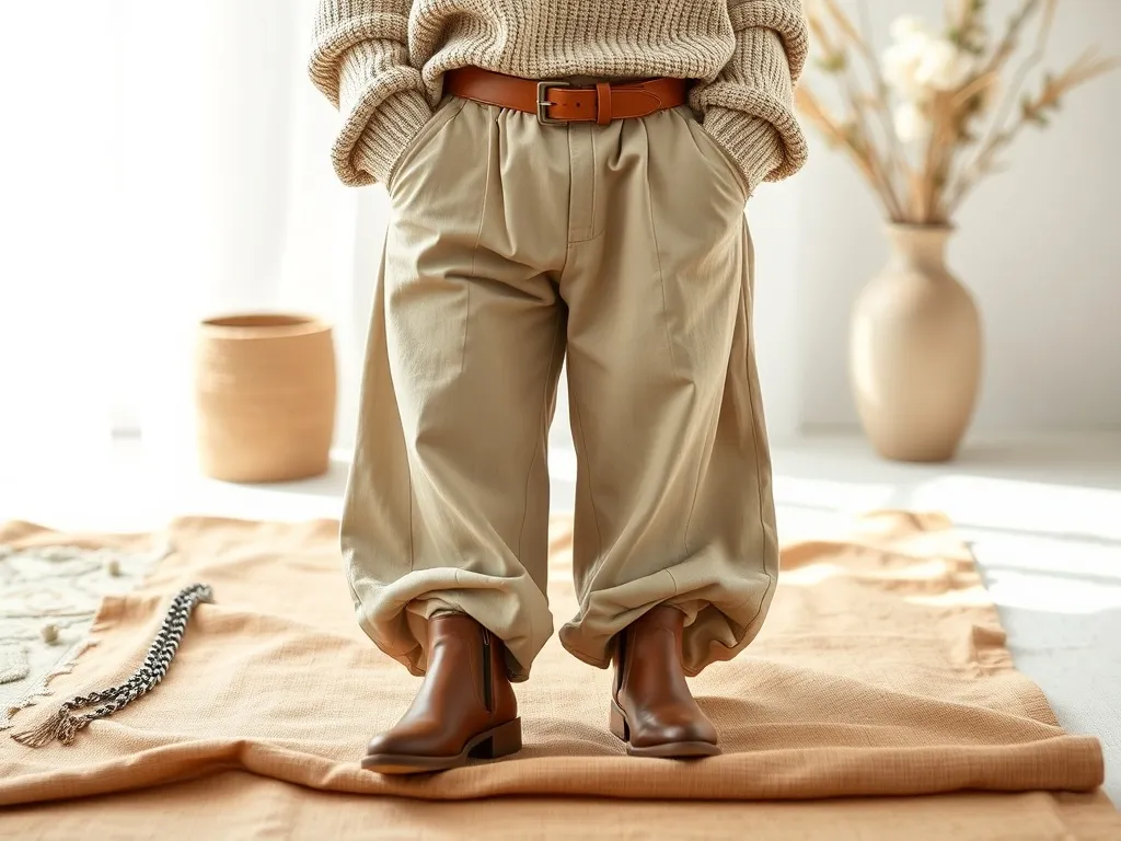 Spodnie balloon dla kogo i jak je nosić?