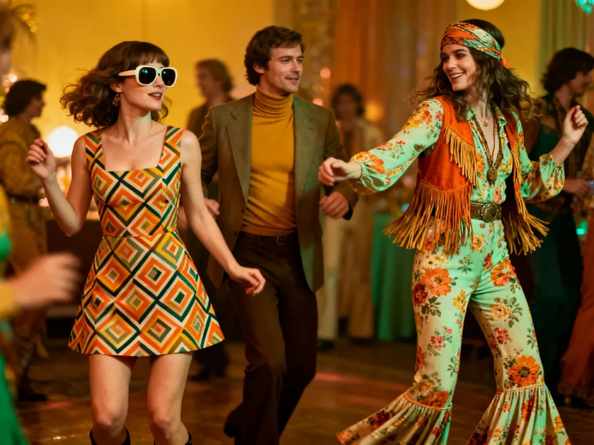 Dwie stylizacje na imprezę w klimacie lat 60.: mod i hippie